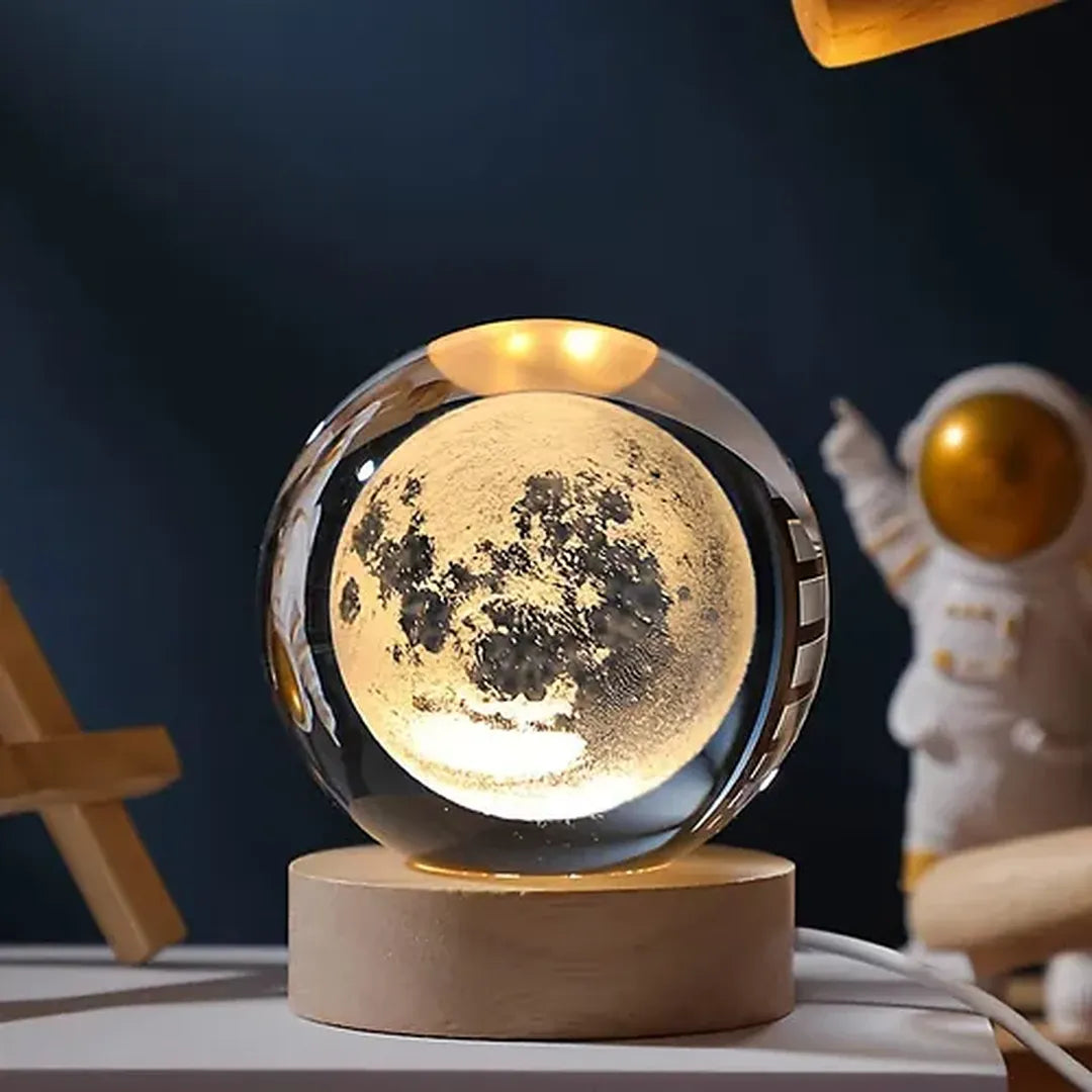 Luna 3D de Cristal