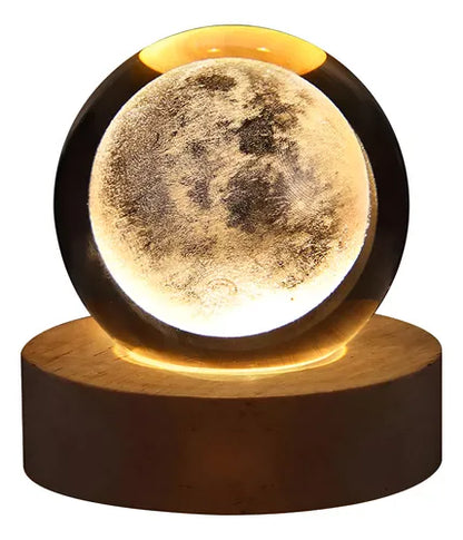 Luna 3D de Cristal